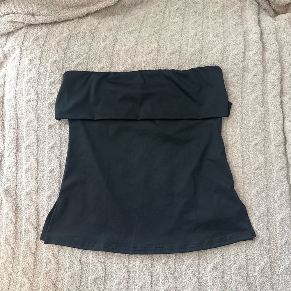 Strapless Black Women's Top - Sleek Tube Style - Picture 5 of 8